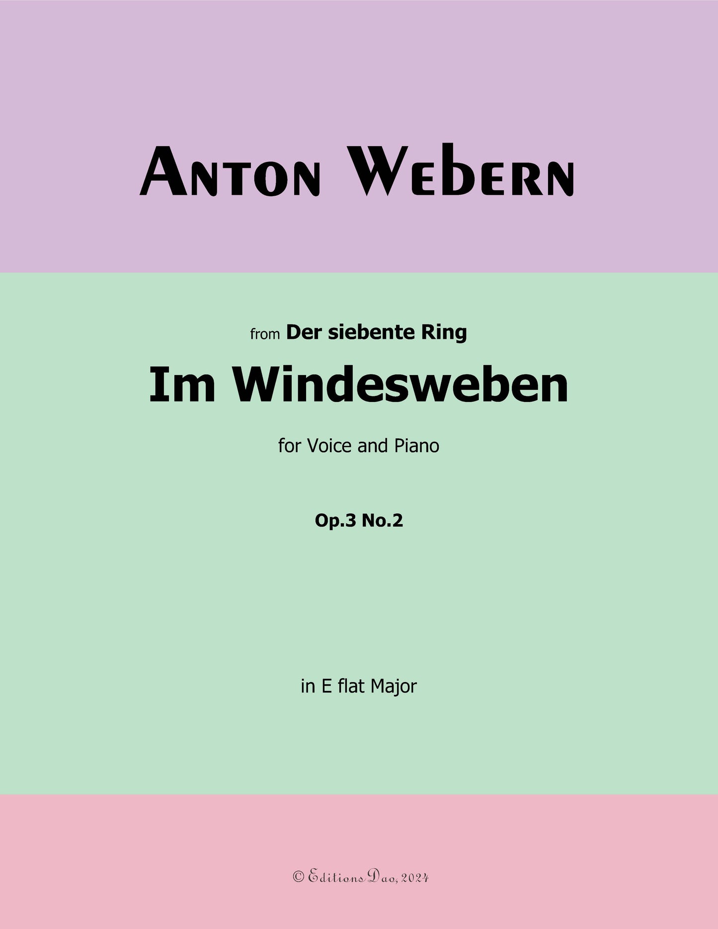 Im Windesweben, by Webern