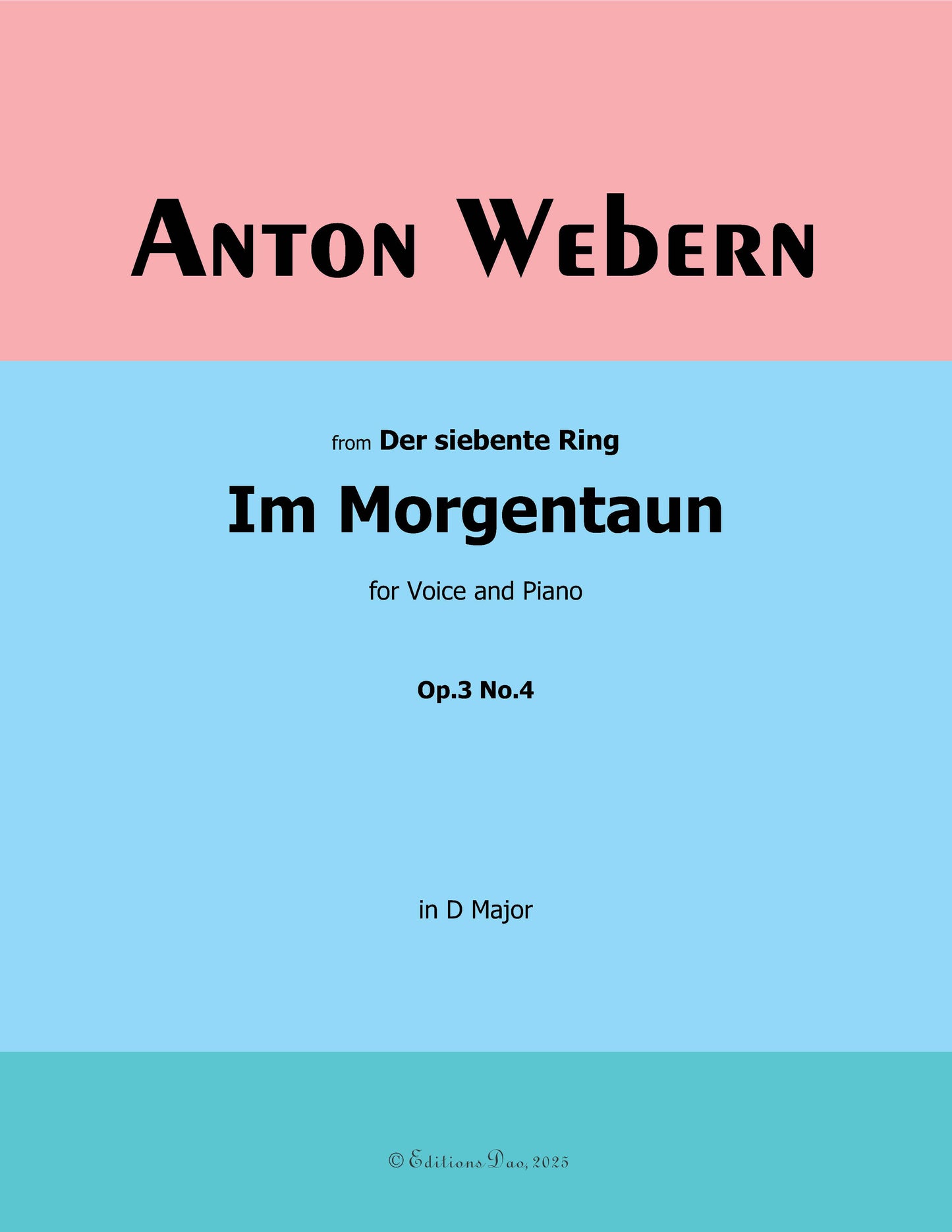 Im Morgentaun, by Webern
