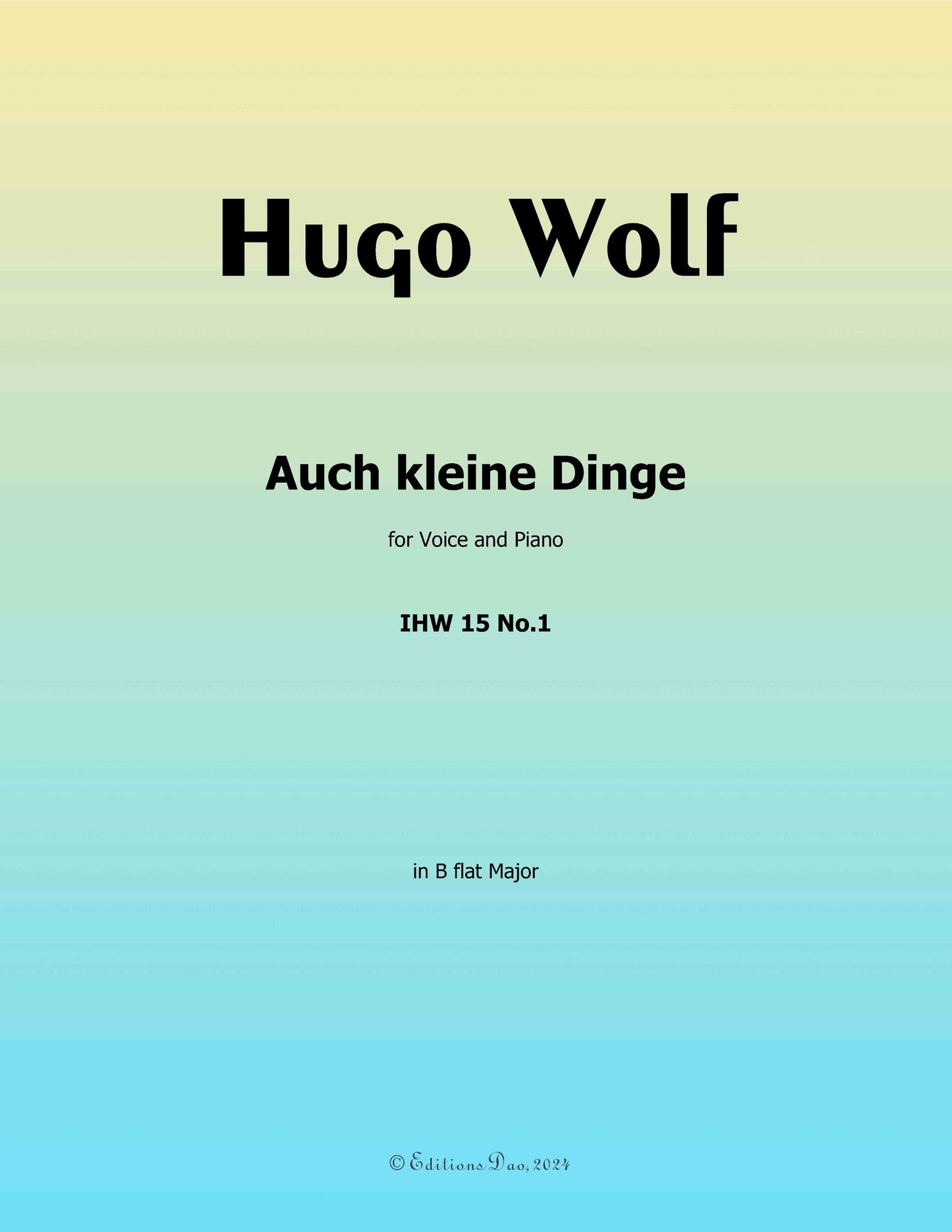 Auch kleine Dinge, by H. Wolf