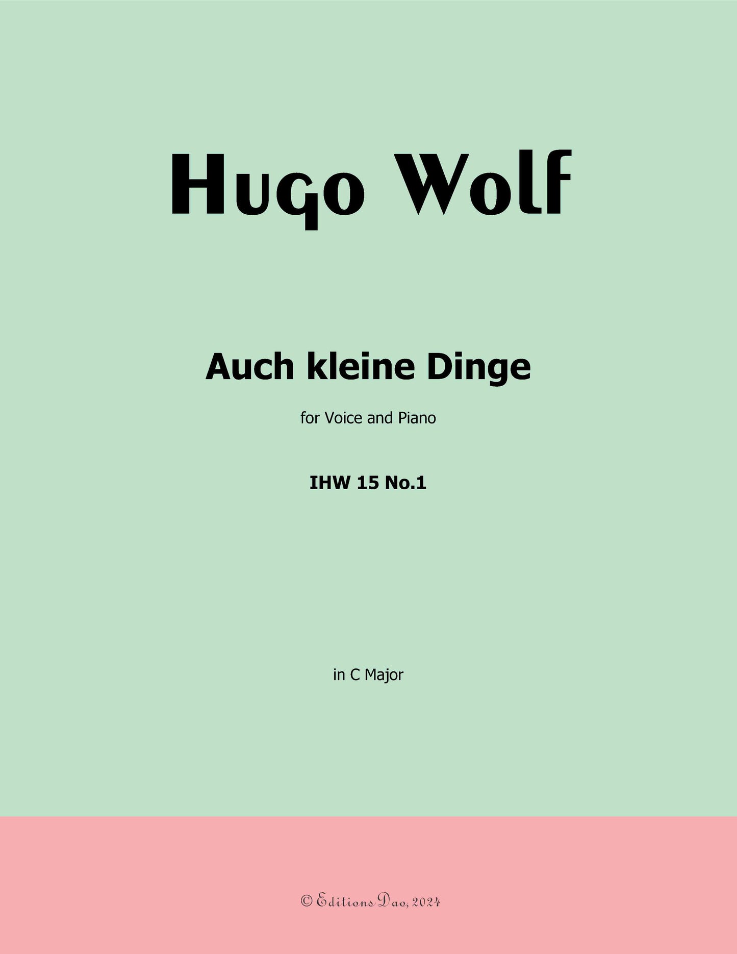 Auch kleine Dinge, by H. Wolf