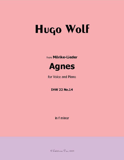 Agnes, by Hugo Wolf