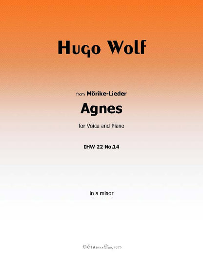 Agnes, by Hugo Wolf