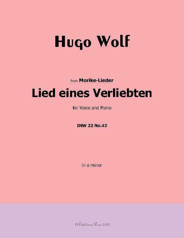 Lied eines Verliebten, by Hugo Wolf, IHW 22 No.43