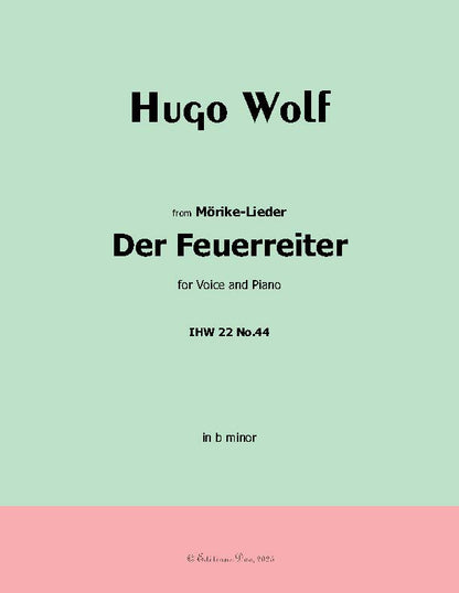 Der Feuerreiter, by Hugo Wolf, IHW 22 No.44