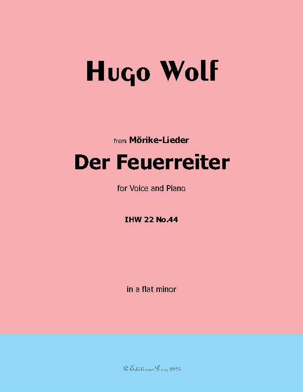 Der Feuerreiter, by Hugo Wolf, IHW 22 No.44