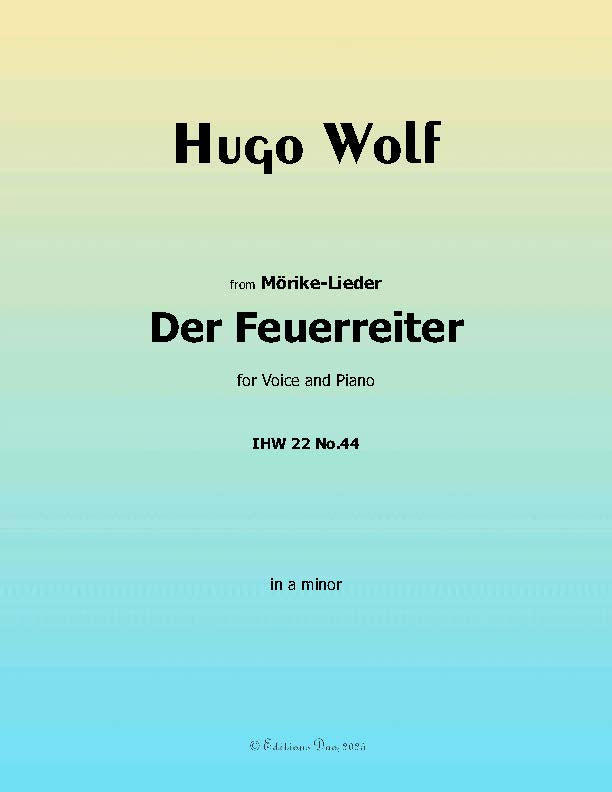 Der Feuerreiter, by Hugo Wolf, IHW 22 No.44