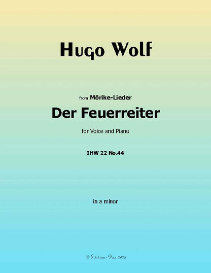 Der Feuerreiter, by Hugo Wolf, IHW 22 No.44