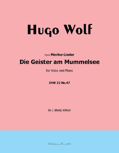 Die Geister am Mummelsee, by Hugo Wolf, IHW 22 No.47