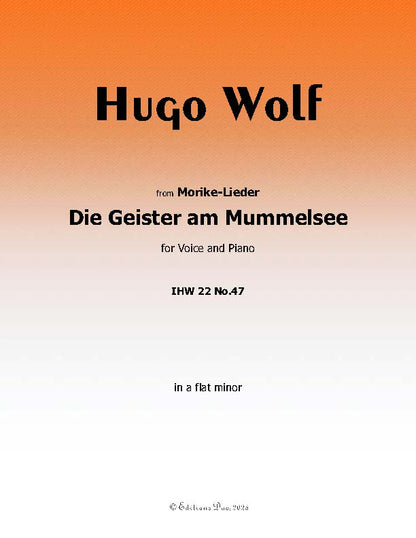 Die Geister am Mummelsee, by Hugo Wolf, IHW 22 No.47