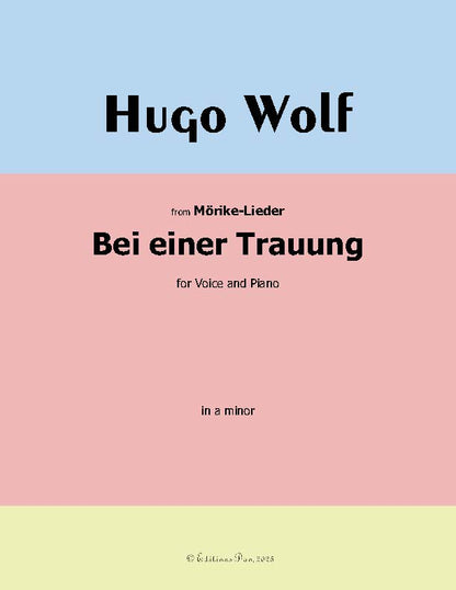 Bei einer Trauung, by Hugo Wolf, IHW 22 No.51