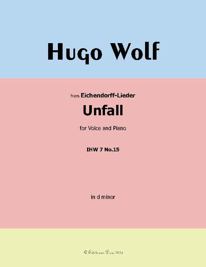 Unfall, by Hugo Wolf, IHW 7 No.15