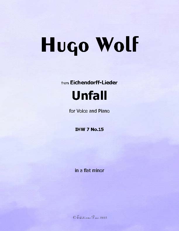 Unfall, by Hugo Wolf, IHW 7 No.15