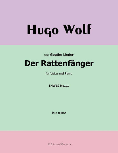 Der Rattenfänger, by Hugo Wolf