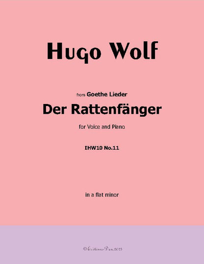 Der Rattenfänger, by Hugo Wolf