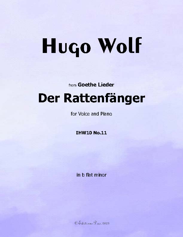 Der Rattenfänger, by Hugo Wolf