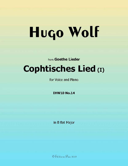 Cophtisches Lied I, by Hugo Wolf